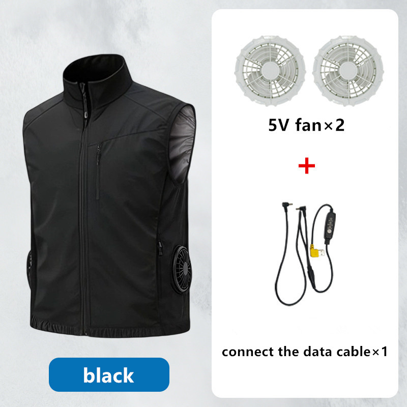 Summer Men'S Heatstroke Preven - Outdoor Power Fan ulasan dan harga
