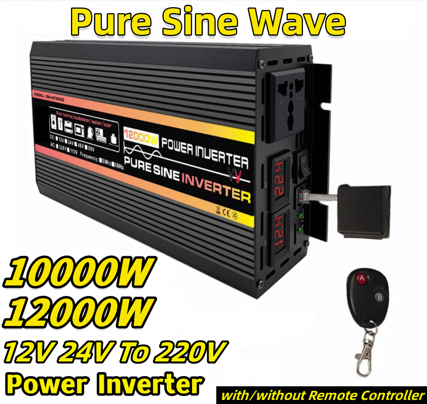 10000/12000W Pure Sine Wave In - Outdoor Power Inverter ulasan dan harga