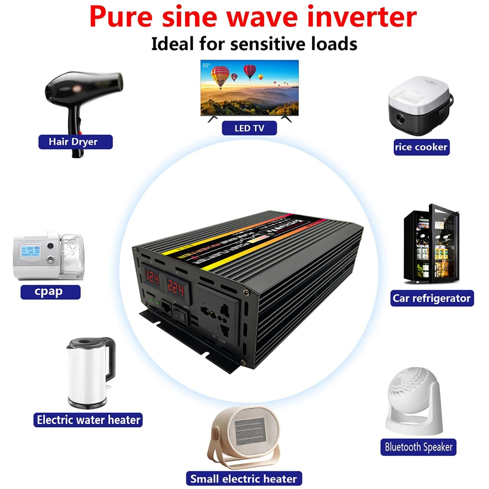 10000/12000W Pure Sine Wave In - Outdoor Power Inverter ulasan dan harga
